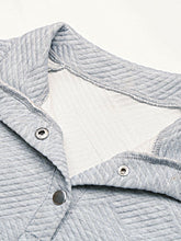 Load image into Gallery viewer, Perfee Half Buttoned Collared Neck Sweatshirt with Pocket