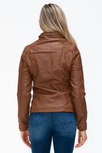 Load image into Gallery viewer, YMI Removable Faux Layered Multi-Pocket Jacket with Fuzzy Hood
