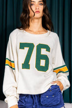 Load image into Gallery viewer, Number 76 Round Neck Long Sleeve Top