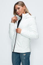 Load image into Gallery viewer, How Dare U Pocketed Zip Up Puffer Jacket with Removable Hood