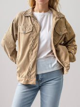 Load image into Gallery viewer, Studded Collared Neck Button Up Jacket