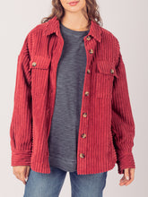 Load image into Gallery viewer, Button Up Long Sleeve Corduroy Jacket
