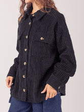 Load image into Gallery viewer, Button Up Long Sleeve Corduroy Jacket