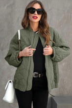 Load image into Gallery viewer, Zip Up Drop Shoulder Long Sleeve Puffer Jacket