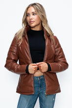 Load image into Gallery viewer, How Dare U Pocketed Zip Up Puffer Jacket with Removable Hood