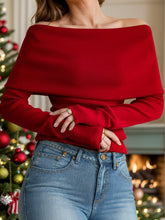 Load image into Gallery viewer, Off-Shoulder Long Sleeve Sweater