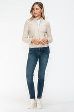 Load image into Gallery viewer, Snobbish PU Leather Zip Up Jacket with Pockets