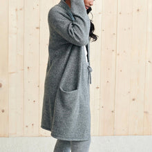 Load image into Gallery viewer, Open Front Long Sleeve Cardigan with Pockets