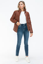 Load image into Gallery viewer, Snobbish Pocketed Zip Up Turtleneck Puffer Jacket