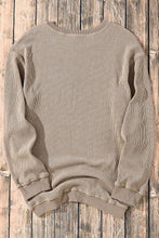 Load image into Gallery viewer, Sequin Candy Cane Round Neck Sweatshirt