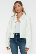 Load image into Gallery viewer, Snobbish Snap Down Long Sleeve PU Leather Jacket