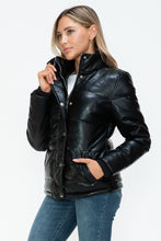 Load image into Gallery viewer, YMI Pocketed Zip Up Turtleneck Puffer Jacket