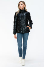 Load image into Gallery viewer, Snobbish Pocketed Zip Up Turtleneck Puffer Jacket