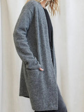 Load image into Gallery viewer, Open Front Long Sleeve Cardigan with Pockets