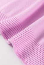 Load image into Gallery viewer, Roll Hem Ribbed Detail Drop Shoulder Sweater