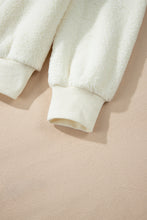 Load image into Gallery viewer, HOWDY Patched Round Neck Sherpa Sweatshirt