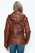 Load image into Gallery viewer, How Dare U Pocketed Zip Up Puffer Jacket with Removable Hood