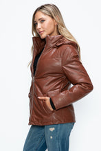 Load image into Gallery viewer, How Dare U Pocketed Zip Up Puffer Jacket with Removable Hood