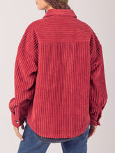 Load image into Gallery viewer, Button Up Long Sleeve Corduroy Jacket