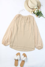 Load image into Gallery viewer, Tassel Tie Neck Long Sleeve Blouse