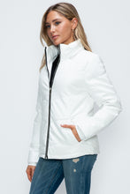 Load image into Gallery viewer, How Dare U Pocketed Zip Up Puffer Jacket with Removable Hood