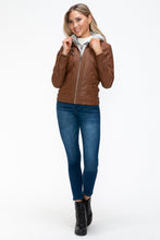 Load image into Gallery viewer, YMI Removable Faux Layered Multi-Pocket Jacket with Fuzzy Hood