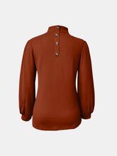 Load image into Gallery viewer, Full Size Mock Neck Long Sleeve T-Shirt