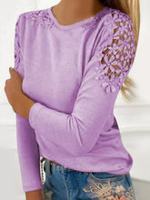 Load image into Gallery viewer, Full Size Cutout Round Neck Long Sleeve T-Shirt