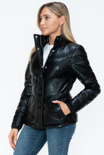 Load image into Gallery viewer, Snobbish Pocketed Zip Up Turtleneck Puffer Jacket