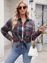 Load image into Gallery viewer, Mandy Plaid Button Up Long Sleeve Shirt