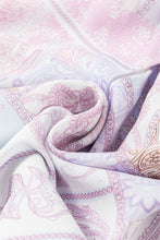 Load image into Gallery viewer, Printed Tie Neck Flounce Sleeve Blouse