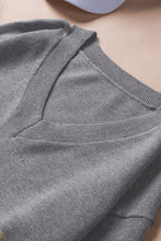 Load image into Gallery viewer, Color Block V Neck Long Sleeve Sweater