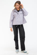 Load image into Gallery viewer, How Dare U Drawstring Hem PU Leather Zip Up Jacket