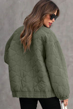 Load image into Gallery viewer, Zip Up Drop Shoulder Long Sleeve Puffer Jacket