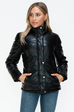 Load image into Gallery viewer, YMI Pocketed Zip Up Turtleneck Puffer Jacket