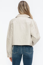 Load image into Gallery viewer, Snobbish Snap Down Long Sleeve PU Leather Jacket