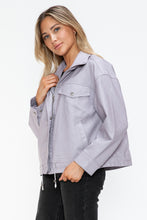 Load image into Gallery viewer, How Dare U Drawstring Hem PU Leather Zip Up Jacket