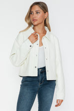 Load image into Gallery viewer, Snobbish Snap Down Long Sleeve PU Leather Jacket