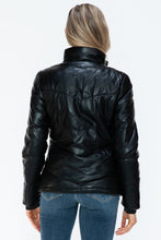 Load image into Gallery viewer, Snobbish Pocketed Zip Up Turtleneck Puffer Jacket