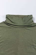 Load image into Gallery viewer, Side Slit High-Low Cowl Neck Long Sleeve Blouse
