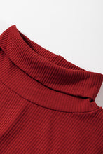 Load image into Gallery viewer, Ribbed Mock Neck Long Sleeve Mini Dress