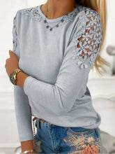 Load image into Gallery viewer, Full Size Cutout Round Neck Long Sleeve T-Shirt
