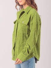 Load image into Gallery viewer, Button Up Long Sleeve Corduroy Jacket