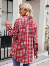 Load image into Gallery viewer, Mandy Plaid Button Up Long Sleeve Shirt