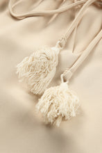 Load image into Gallery viewer, Tassel Tie Neck Long Sleeve Blouse