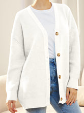 Load image into Gallery viewer, Button Down V-Neck Long Sleeve Cardigan
