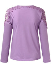 Load image into Gallery viewer, Full Size Cutout Round Neck Long Sleeve T-Shirt