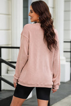 Load image into Gallery viewer, Sequin Candy Cane Round Neck Sweatshirt