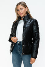Load image into Gallery viewer, YMI Pocketed Zip Up Turtleneck Puffer Jacket