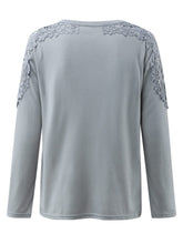 Load image into Gallery viewer, Full Size Cutout Round Neck Long Sleeve T-Shirt